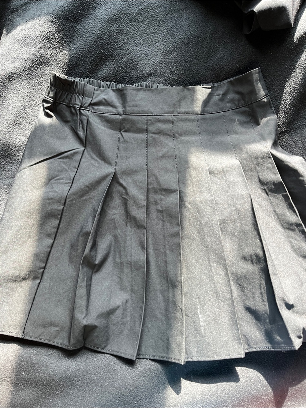 Two Pleated Mini Skirt
